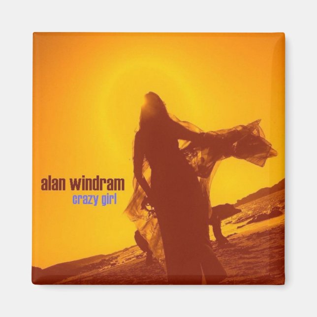 crazy girl cover magnet (Front)