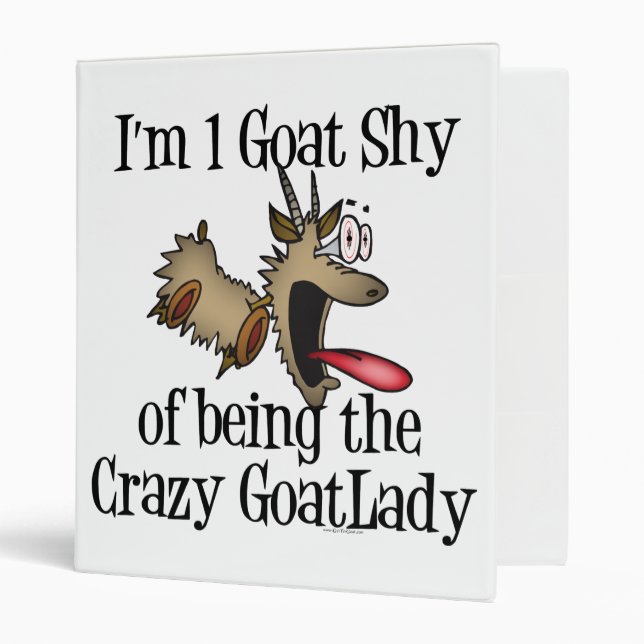 Crazy Goat Lady GetYerGoat Binder (Front/Inside)