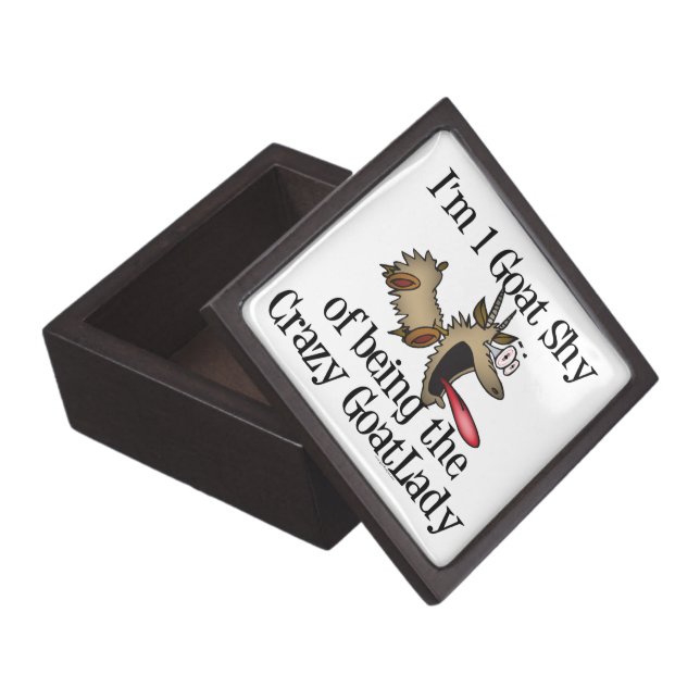 Crazy Goat Lady GetYerGoat Keepsake Box (Opened)