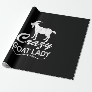 Crazy Goat Lady Shirt Goat, Goat Farmer Gift Wrapping Paper