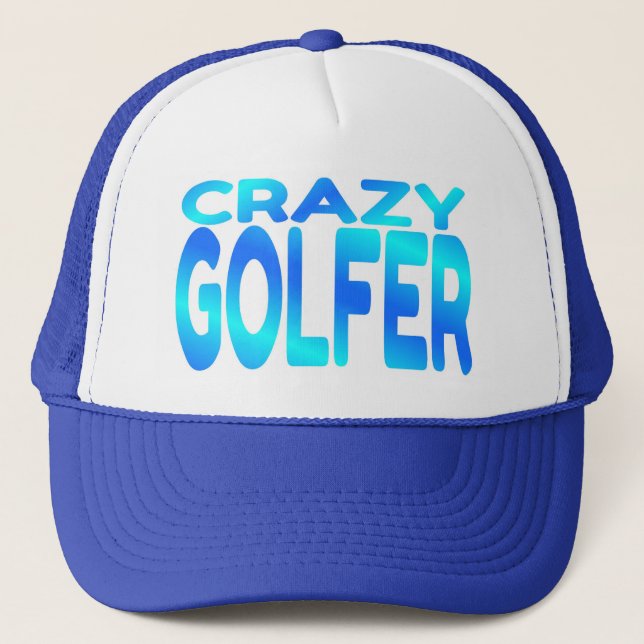 Crazy Golfer Trucker Hat (Front)
