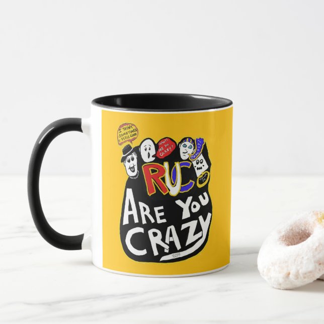 Crazy Good Vibes, Vibrant  Mug (With Donut)
