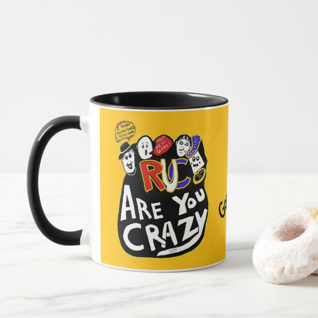 Crazy Good Vibes, Vibrant  Mug (With Donut)