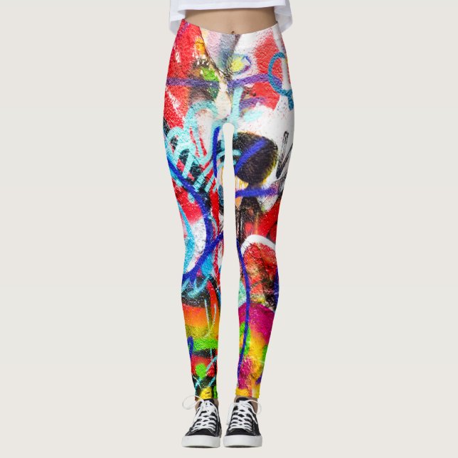 Crazy Graffiti Leggings (Front)