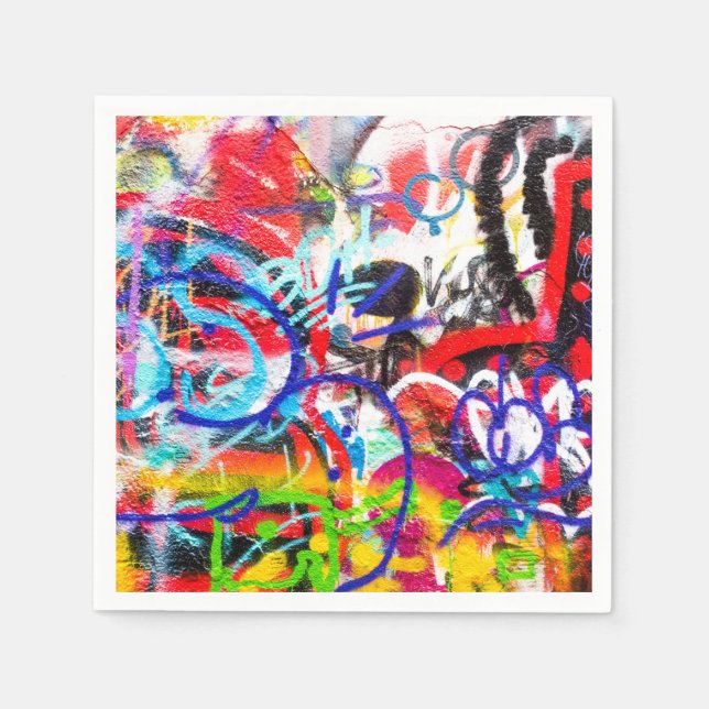 Crazy Graffiti Napkins (Front)