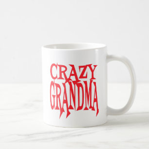 Crazy Grandma in Red Coffee Mug