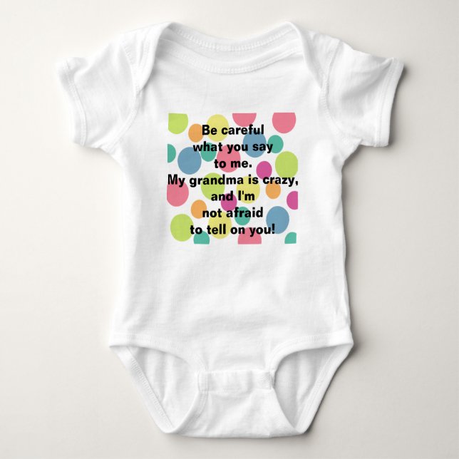 Crazy Grandma Infant T Shirt (Front)