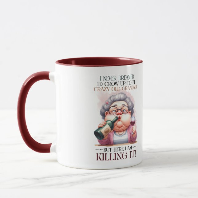 Crazy Grandma Mug (Left)