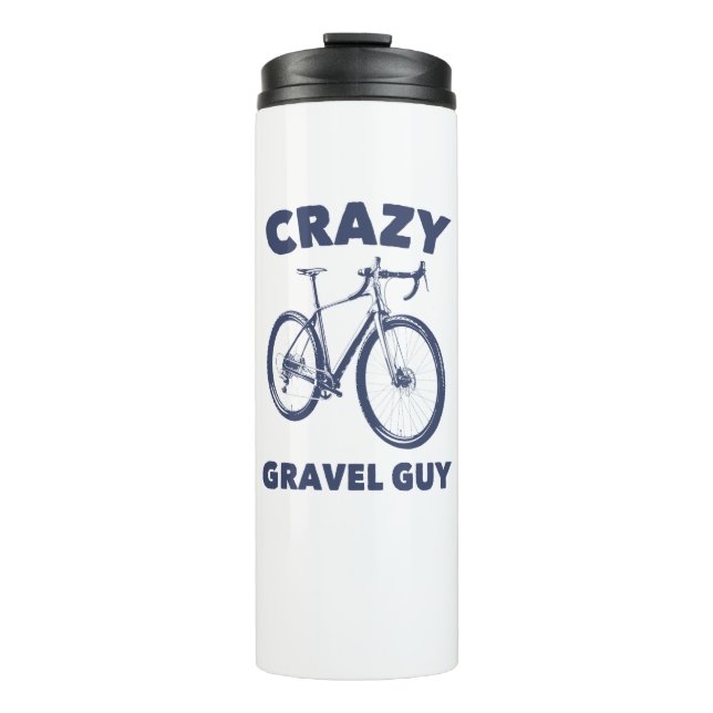 Crazy Gravel Guy Cycling Thermal Tumbler (Front)