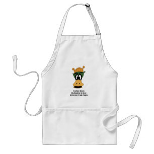 Crazy Green Cartoon Duck Different Reality Adult Apron