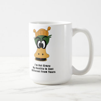 Crazy Green Cartoon Duck Different Reality Coffee Mug