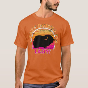 Crazy Guinea pig Lady Funny Retro Guinea pig T-Shirt