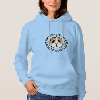 Crazy Guinea Pig Woman Hoodie Sweatshirt
