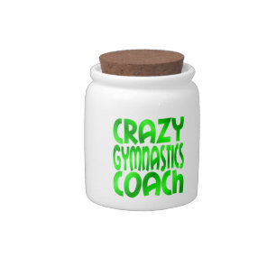 Crazy Gymnastics Coach in Green Candy Jar