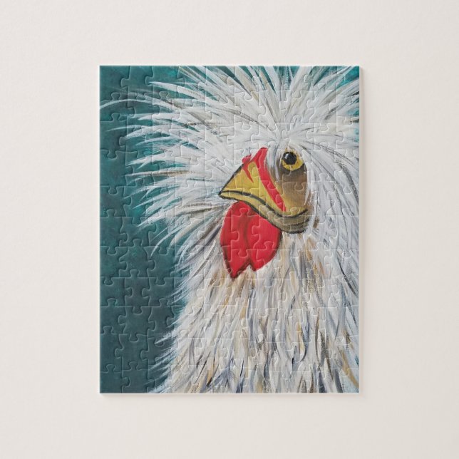 Crazy Hair Chicken Jigsaw Puzzle (Vertical)
