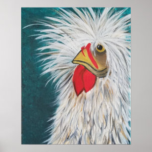 Chickens Hair Art & Wall Décor | Zazzle