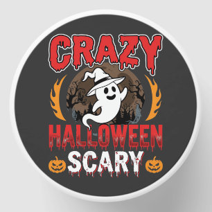 Crazy Halloween Scary Ghost and Pumpkin Design Mini Candle Favors