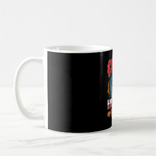 Crazy Halloween Witch Flying Broom Horror Design Coffee Mug