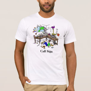 Crazy Ham Shack Ham Radio T-Shirt