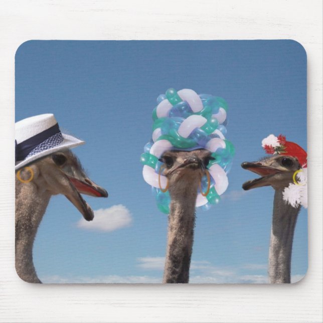 Crazy Hat Day at the Races Mouse Pad (Front)