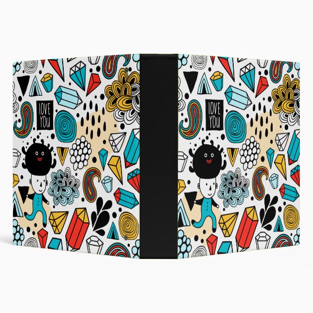Crazy head 3 ring binder (Background)