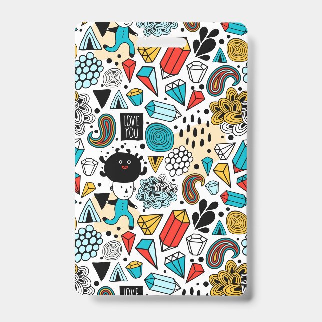 Crazy head badge (Front)