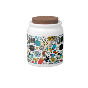 Crazy head candy jar