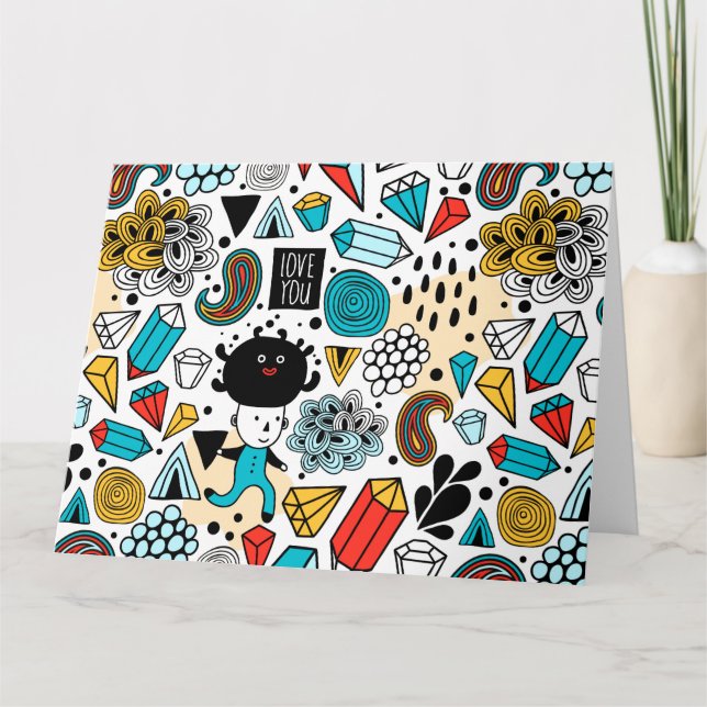 Crazy head card (Front)