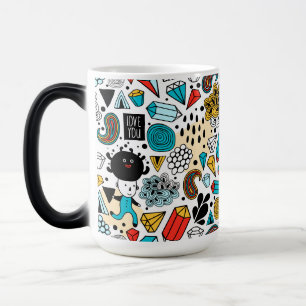 Crazy head color morph mug