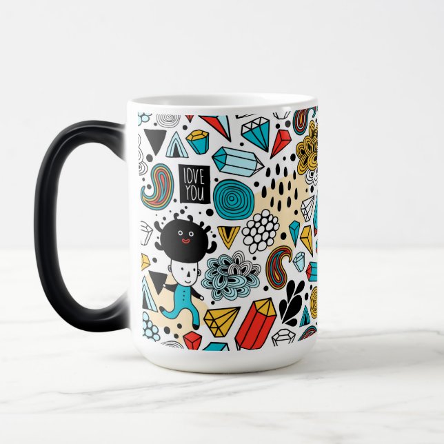 Crazy head color morph mug  (Left)