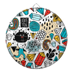 Crazy head dart board