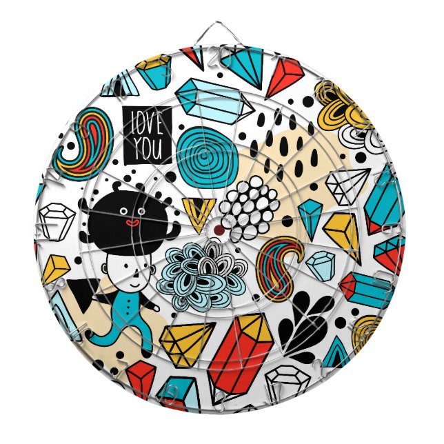 Crazy head dart board (Front)