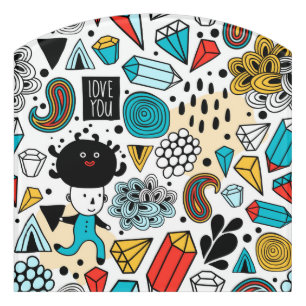 Crazy head door sign