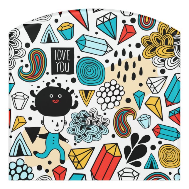 Crazy head door sign (Contour Front)