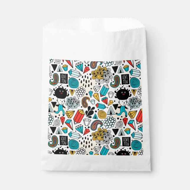 Crazy head favor bag (Front)