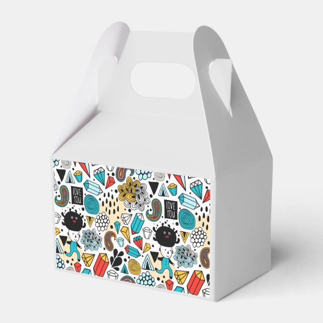 Crazy head favor boxes (Front Side)