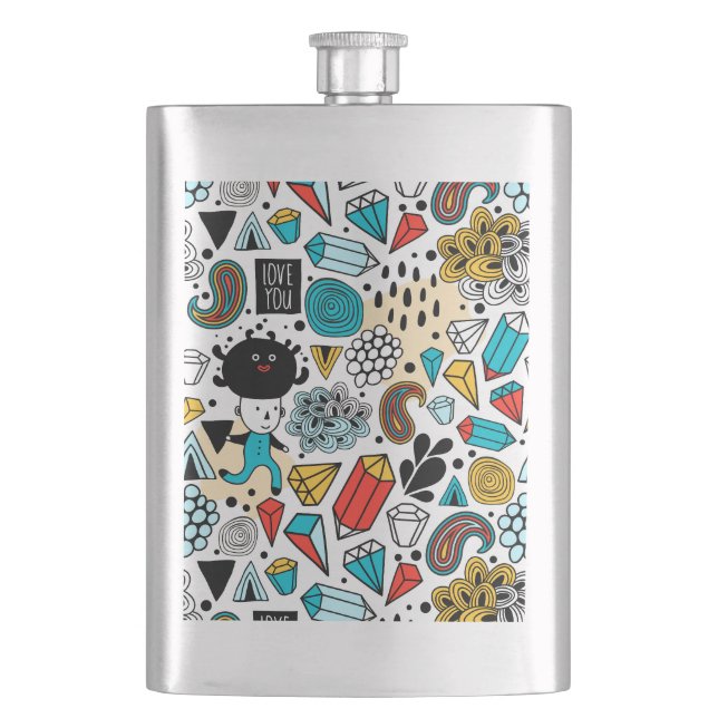 Crazy head flask (Front)