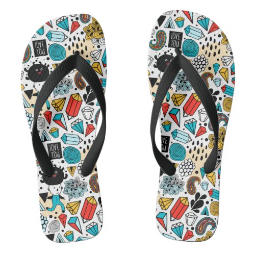 Crazy head flip flops