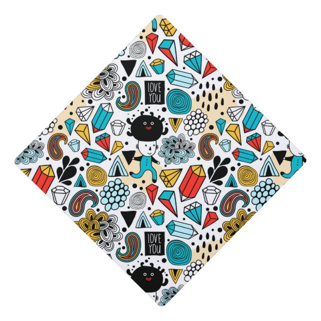 Crazy head graduation cap topper (Front)