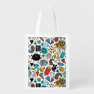 Crazy head grocery bag