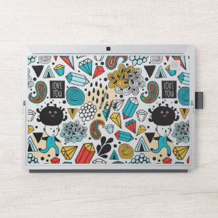 Crazy head HP laptop skin