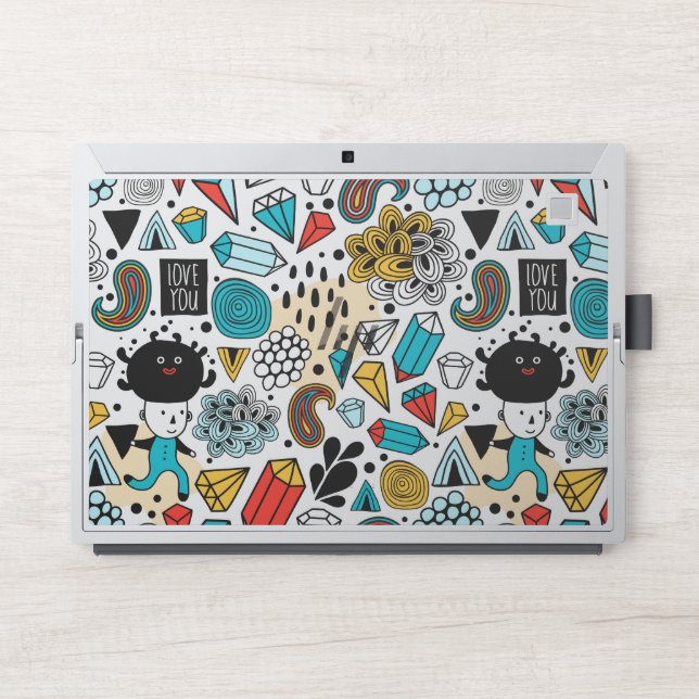 Crazy head HP laptop skin (Front)