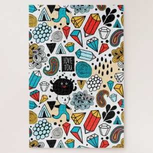 Crazy head jigsaw puzzle