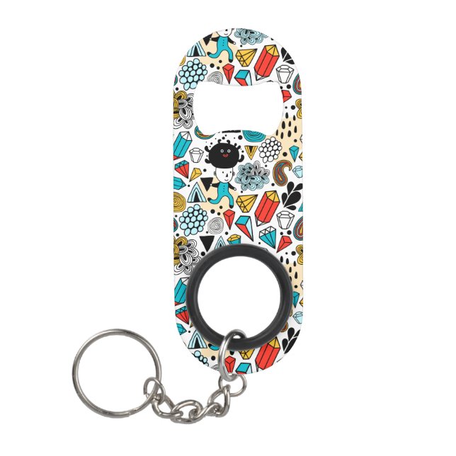 Crazy head keychain bottle opener (Front)