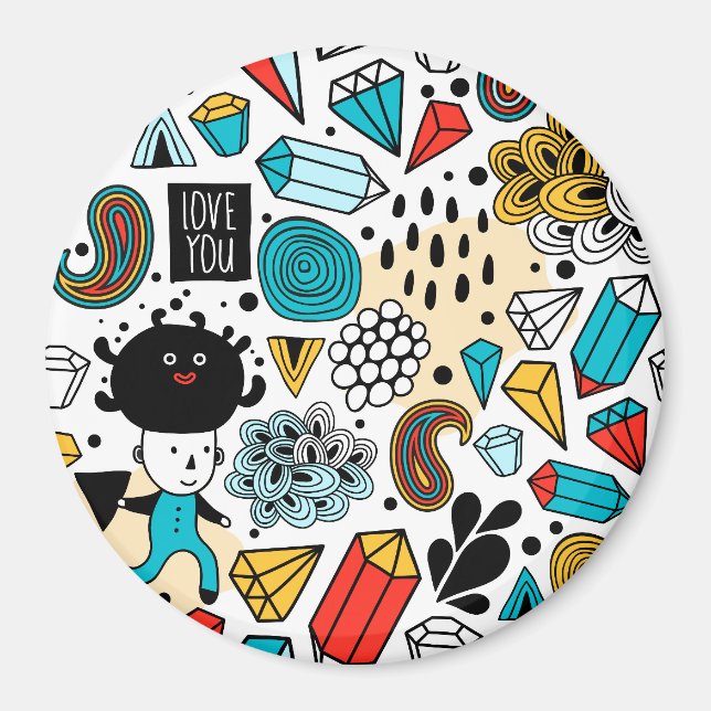 Crazy head magnet (Front)