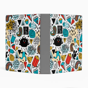 Crazy head mini binder