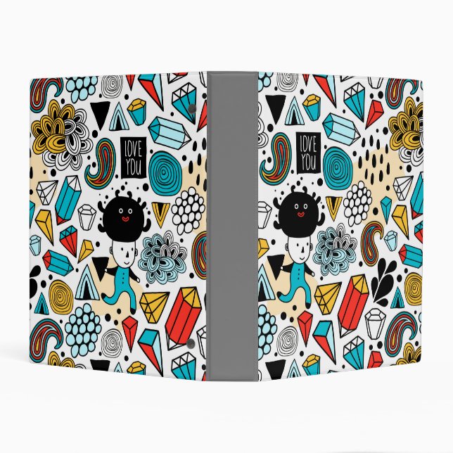 Crazy head mini binder (Background)