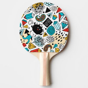 Crazy head ping pong paddle