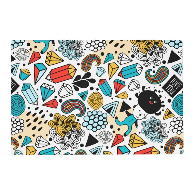 Crazy head placemat (Front)