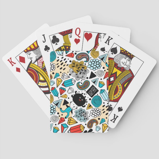 Crazy head poker cards (Back)